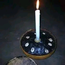 Bougie Rituelle aux Cauris